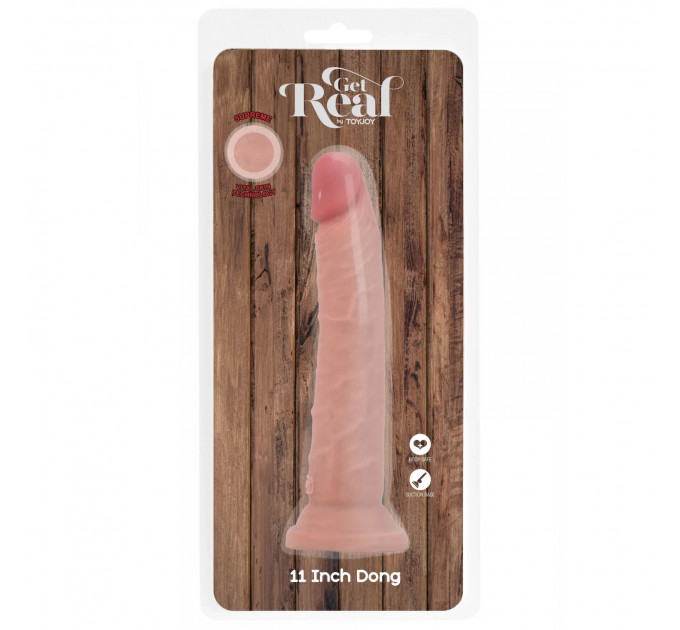 Фаллоімітар реалістичний ToyJoy Get Real на присосці, тілесний