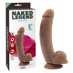 Фаллоимитатор на присоске Naked Legend Boss 8 Chisa 20,5 см / 4,1 см
