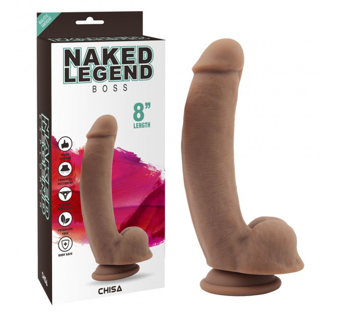 Фаллоимитатор на присоске Naked Legend Boss 8 Chisa 20,5 см / 4,1 см