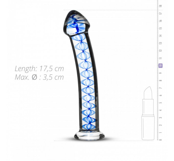 Фалоиммитатор стекло Glass Dildo No.04