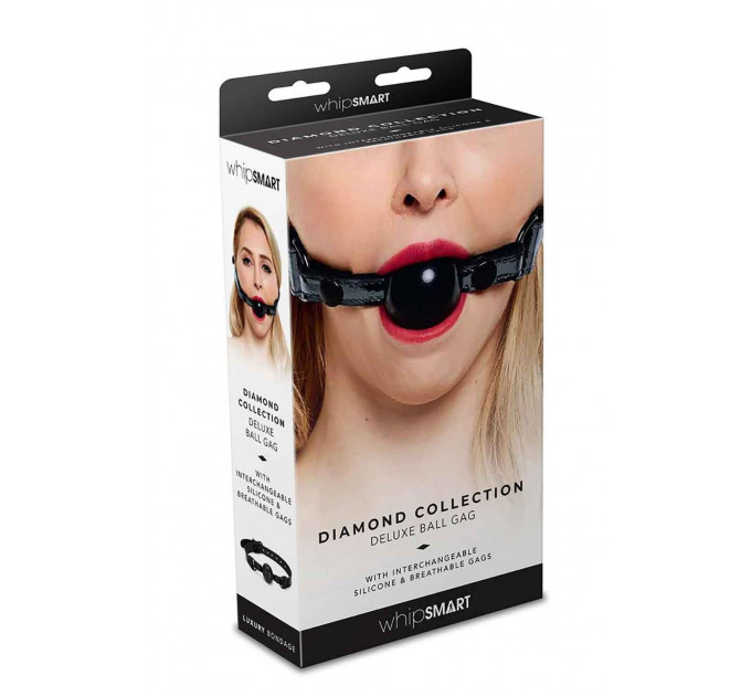 Кляп WHIPSMART DIAMOND BALL GAG BLACK
