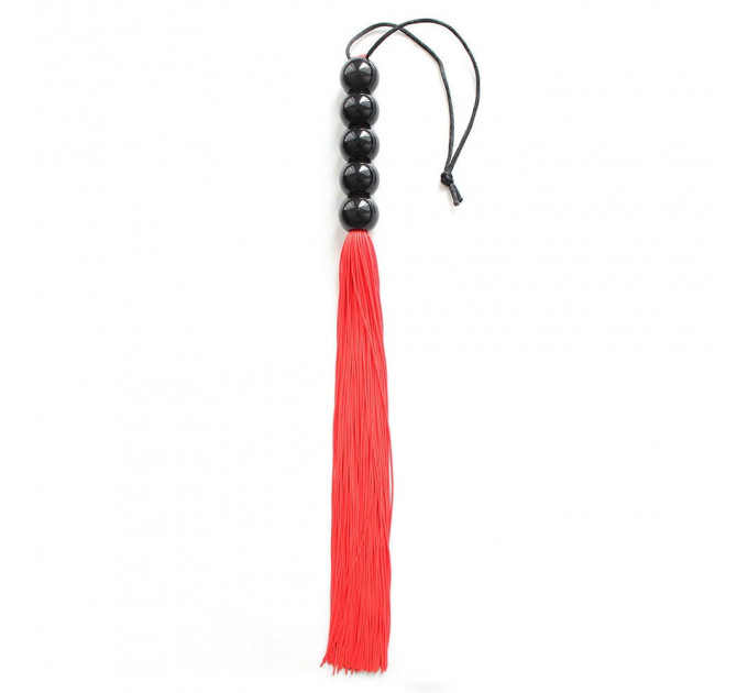Кнут красный, ручка из шариков FLOGGER, 45 см