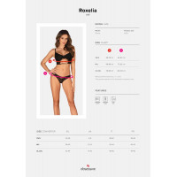 Комплект Obsessive Roxelia, чорний, XS/S