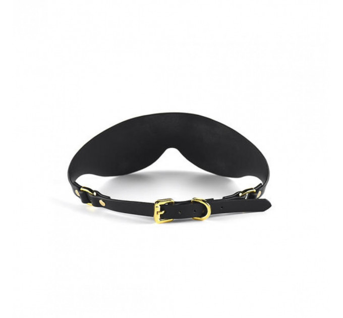 Маска на глаза Blindfold UPKO c итальянской кожи, черная