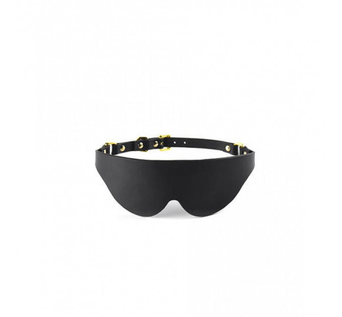 Маска на глаза Blindfold UPKO c итальянской кожи, черная