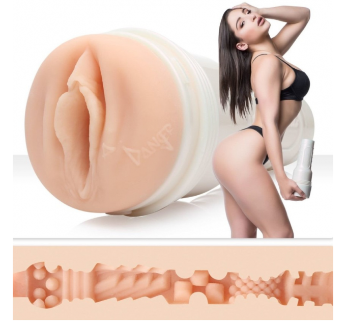 Мастурбатор в колбе вагина, Fleshlight Girls Abella Danger Danger Signature Vagina (RP), киберкожа