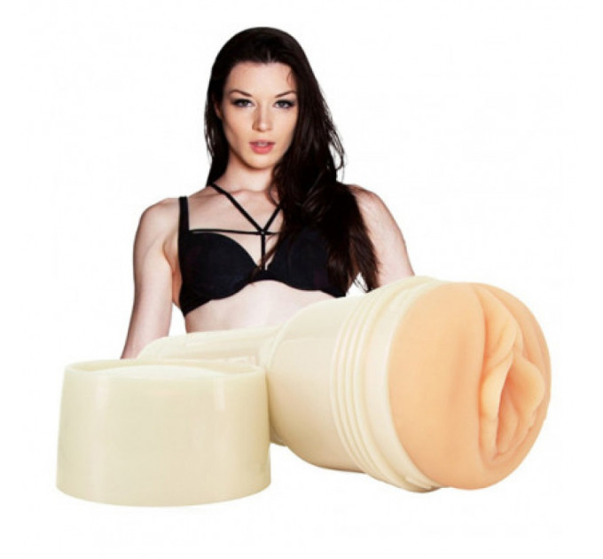 Мастурбатор вагина в колбе Fleshlight Stoya реалистичный из киберкожи, телесный