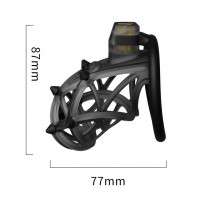 Чоловічий пояс вірності UPKO Caged Beast Male Chastity Device Kit, помаранчевий