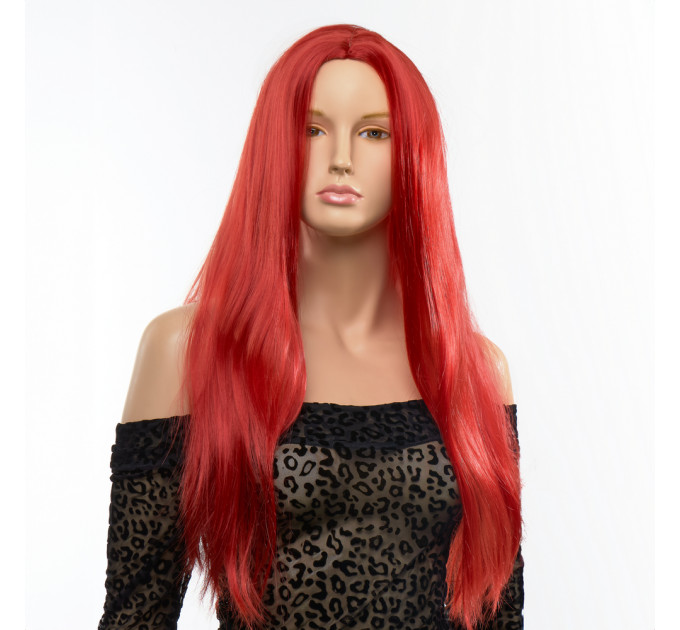 Парик прямой Fetish Hair красный, 70 см