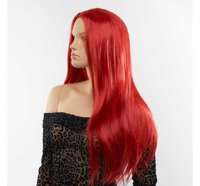 Парик прямой Fetish Hair красный, 70 см