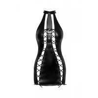 Платье открытое со шнуровкой NOIR F291, черный, M