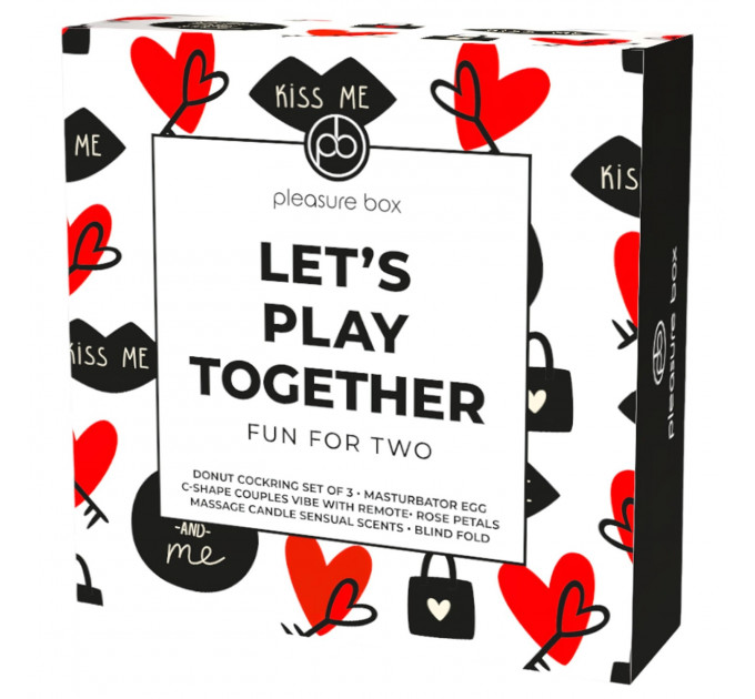 Подарочный набор для пары Dreamtoys Let'S Play Together, 9 предметов, красный