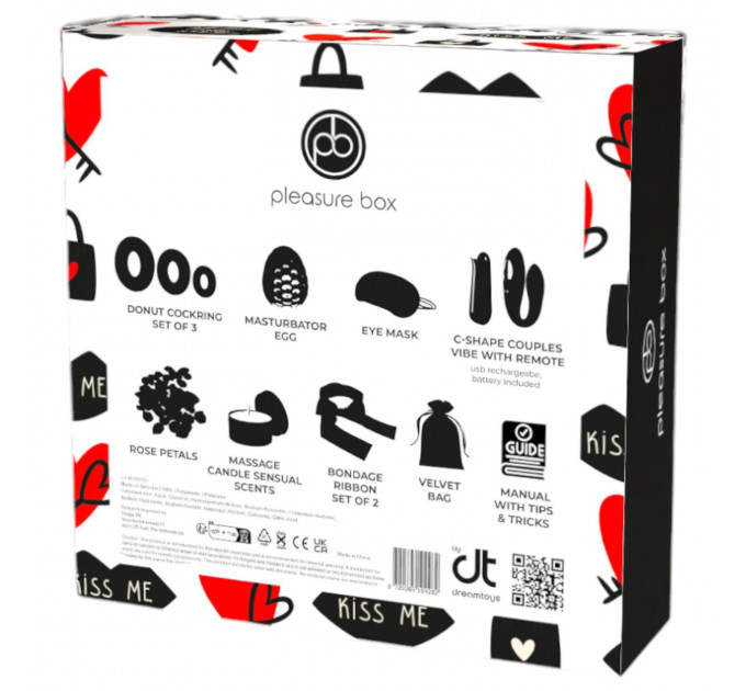 Подарочный набор для пары Dreamtoys Let'S Play Together, 9 предметов, красный