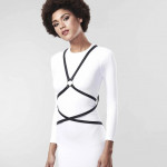 Портупея из экокожи Bijoux Indiscrets Maze – Multi-Way Body Harness Black