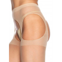 Прозрачные колготки с подтяжками Leg Avenue Sheer Suspender Pantyhose O/S