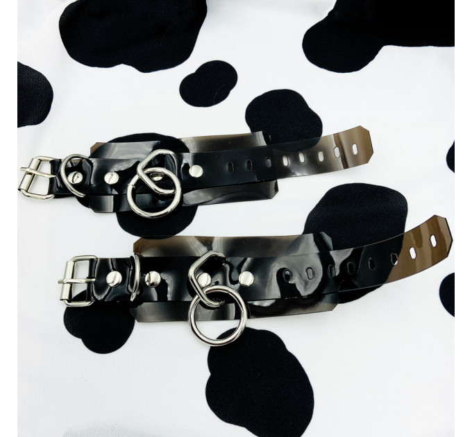 Силиконовые манжеты DS Fetish Silicone hand cuff Черные