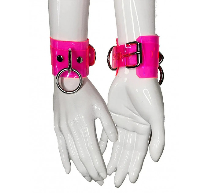 Силиконовые манжеты DS Fetish Silicone hand cuff Черные