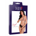 Трусики сетка с кружевными вставками и открытым доступом Daring Intimates Angel, черный, S/ M