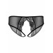 Трусики сетка с кружевными вставками и открытым доступом Daring Intimates Angel, черный, S/ M