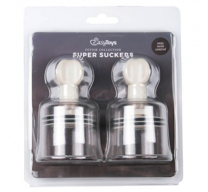 Вакуумные зажимы для сосков EasyToys 2шт Large nipple suckers