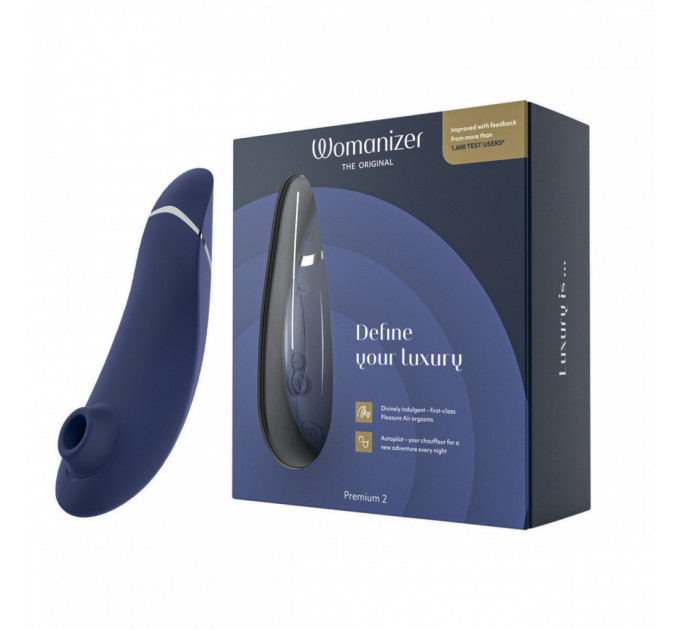 Вакуумный клиторальный стимулятор Womanizer Premium 2 Blueberry