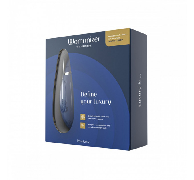 Вакуумный клиторальный стимулятор Womanizer Premium 2 Blueberry
