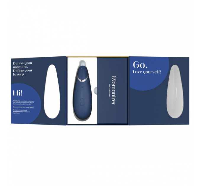 Вакуумный клиторальный стимулятор Womanizer Premium 2 Blueberry