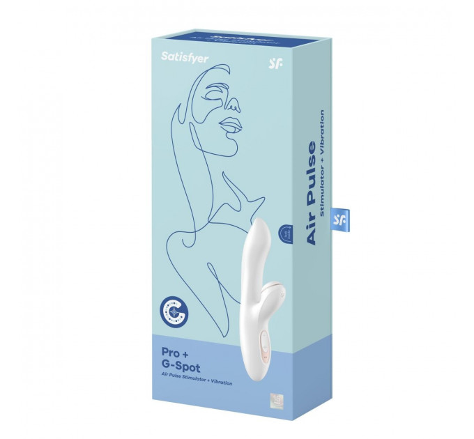 Вакуумный вибромассажер кролик Satisfyer Pro G-Spot, белый