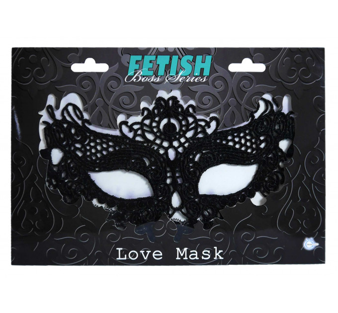 Венецианская Маска черная Love Mask - Boss Series Fetish