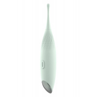 Вібратор для кліторальної стимуляції Dream Toys Glam Pin Point Stimulator, з двома насадками, м'ятний