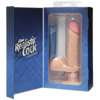 Вібратор з присоскою Vibrating Realistic 6 Inch Ultraskyn Ur3 Cock - White