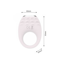 Вибрационное эрекционное кольцо Every Night Toys с подсветкой, белое