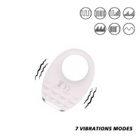 Вибрационное эрекционное кольцо Every Night Toys с подсветкой, белое