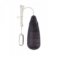 Віброкуля срібляста Chisa Hi-Basic Be Mine Bullet Vibrator на чорному пульті управління
