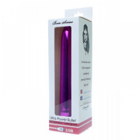 Віброкуля Ultra Power Bullet USB Glossy Pink 10 режимів вібрації