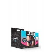 Трусики для страпона LOCK ON STRAP ON HARNESS BLACK