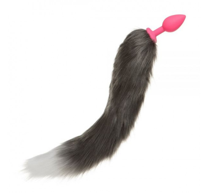 нальна пробка Silicone з хвостом Єнот, Raccoon Tail S