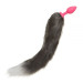 нальна пробка Silicone з хвостом Єнот, Raccoon Tail S