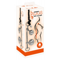Система фиксации с бондажной веревкой и анальными пробками You2Toys Plugs Bondage, черная, 10 м, 3.2