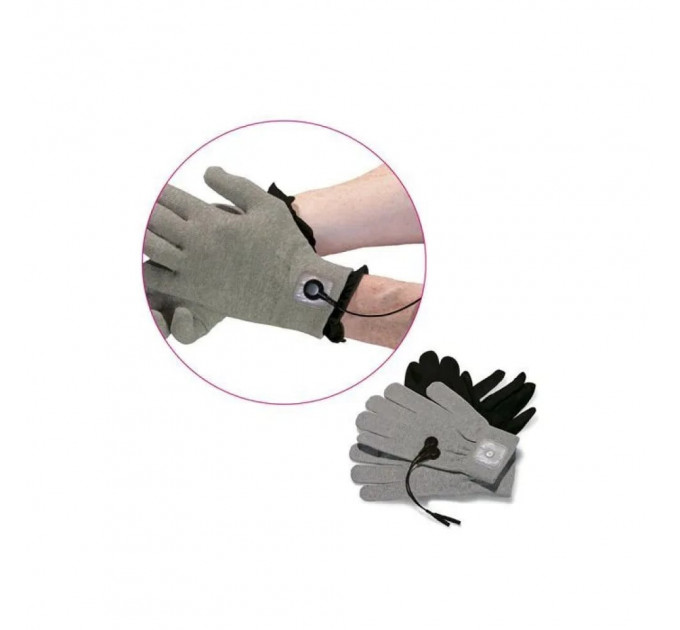 Перчатки для электростимуляции Mystim Magic Gloves серые
