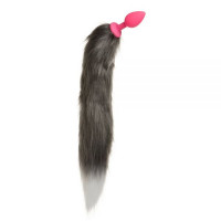 нальна пробка Silicone з хвостом Єнот, Raccoon Tail S