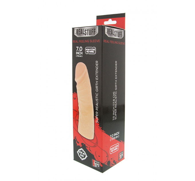 Подовжуюча насадка для пеніса REALSTUFF GIRTH EXTENDER SLEEVE