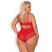 Боди Obsessive Jolierose teddy red XXL