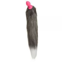 нальна пробка Silicone з хвостом Єнот, Raccoon Tail S