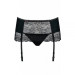 Пояс для чулок стринги Obsessive Miamor L/XL черный