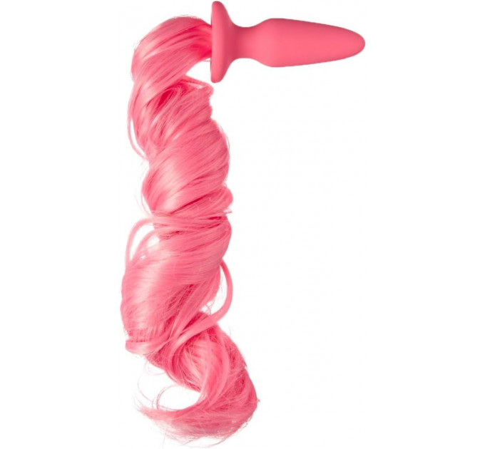 Анальная пробка с хвостом пони, Unicorn Tails, NS Novelties pink