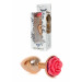 Анальна пробка з рожевою трояндочкою Plug-Jewellery Red Gold PLUG ROSE-Pink