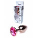 Анальний плаг S з рожевим каменем Boss of toys Jewellery