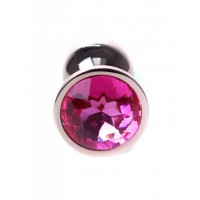 Анальний плаг S з рожевим каменем Boss of toys Jewellery