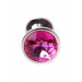Анальний плаг S з рожевим каменем Boss of toys Jewellery